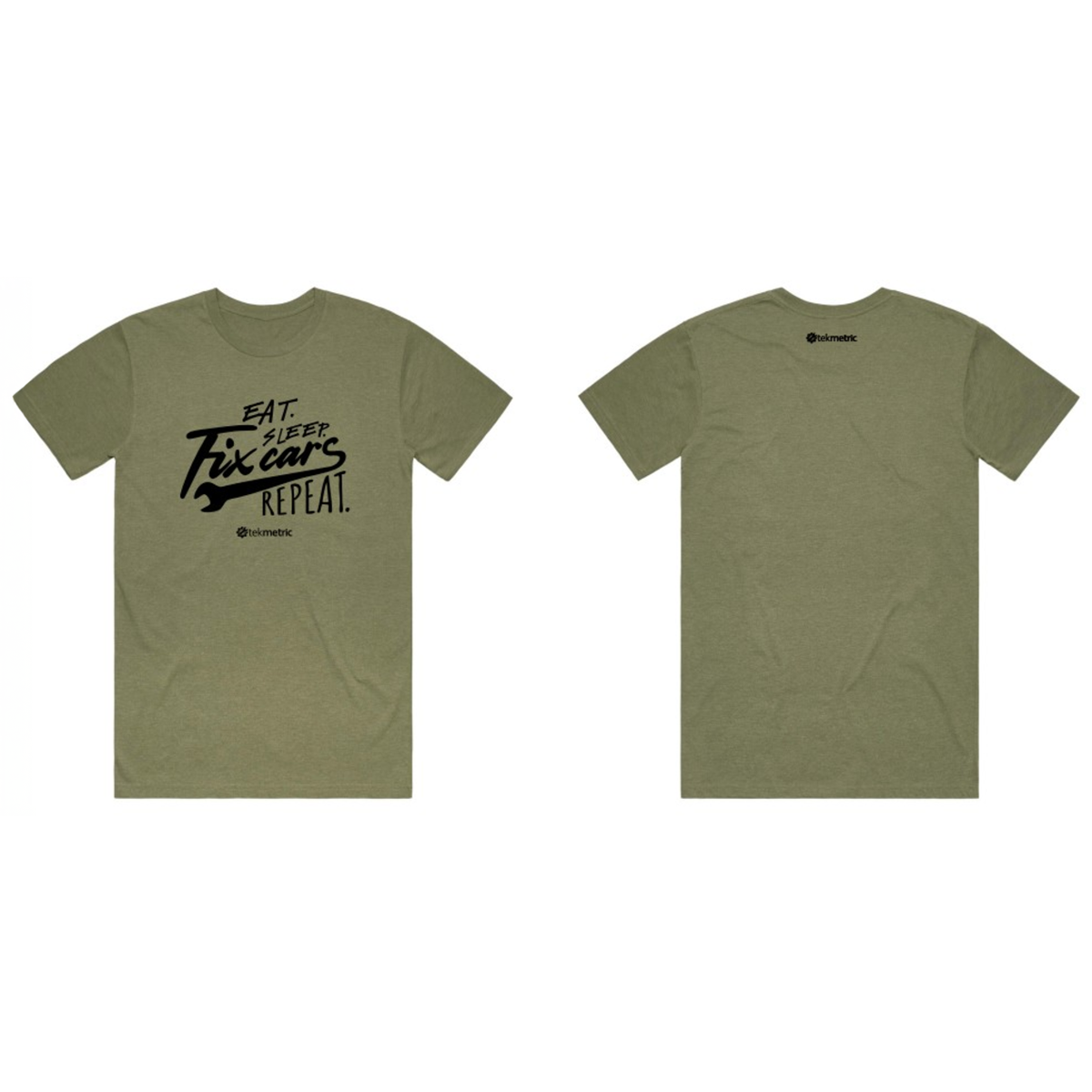 Eat, Sleep, Fix Cars, Repeat - Green Shirt